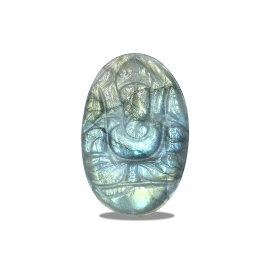 Starborn Hand Carved Labradorite Ganesh - 1 piece