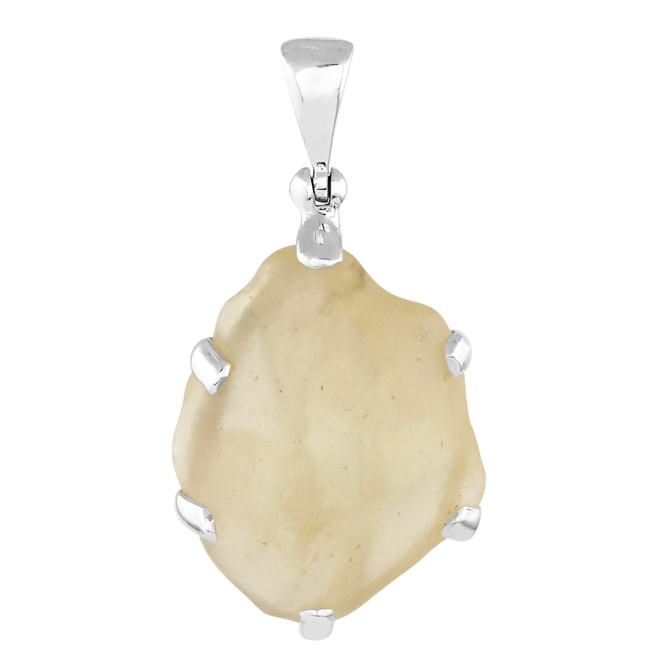 Starborn Libyan Desert Tektite Pendant in Sterling Silver -15-30cts