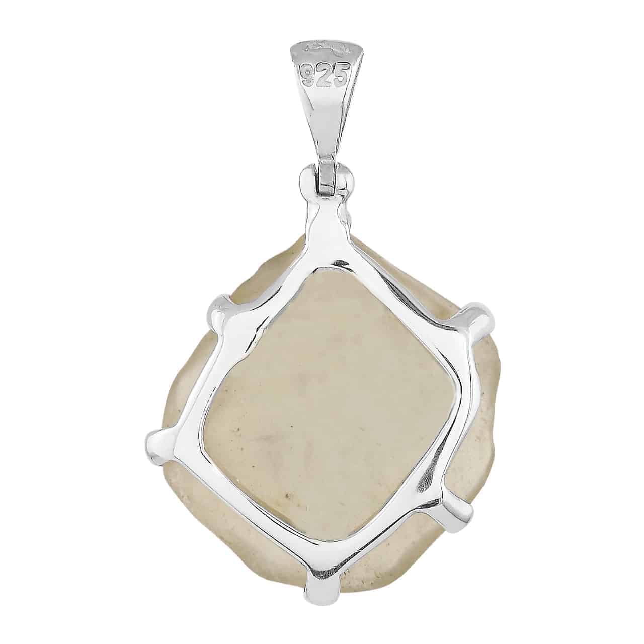 Starborn Libyan Desert Tektite Pendant in Sterling Silver 10-15cts