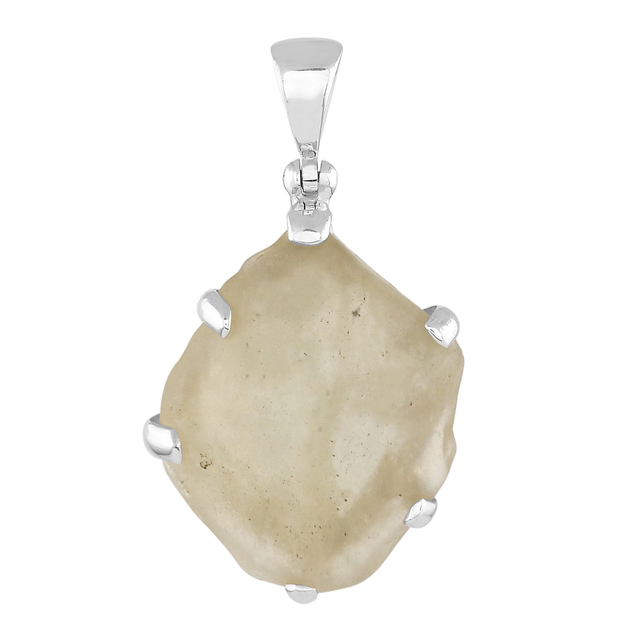 Starborn Libyan Desert Tektite Pendant in Sterling Silver -15-30cts