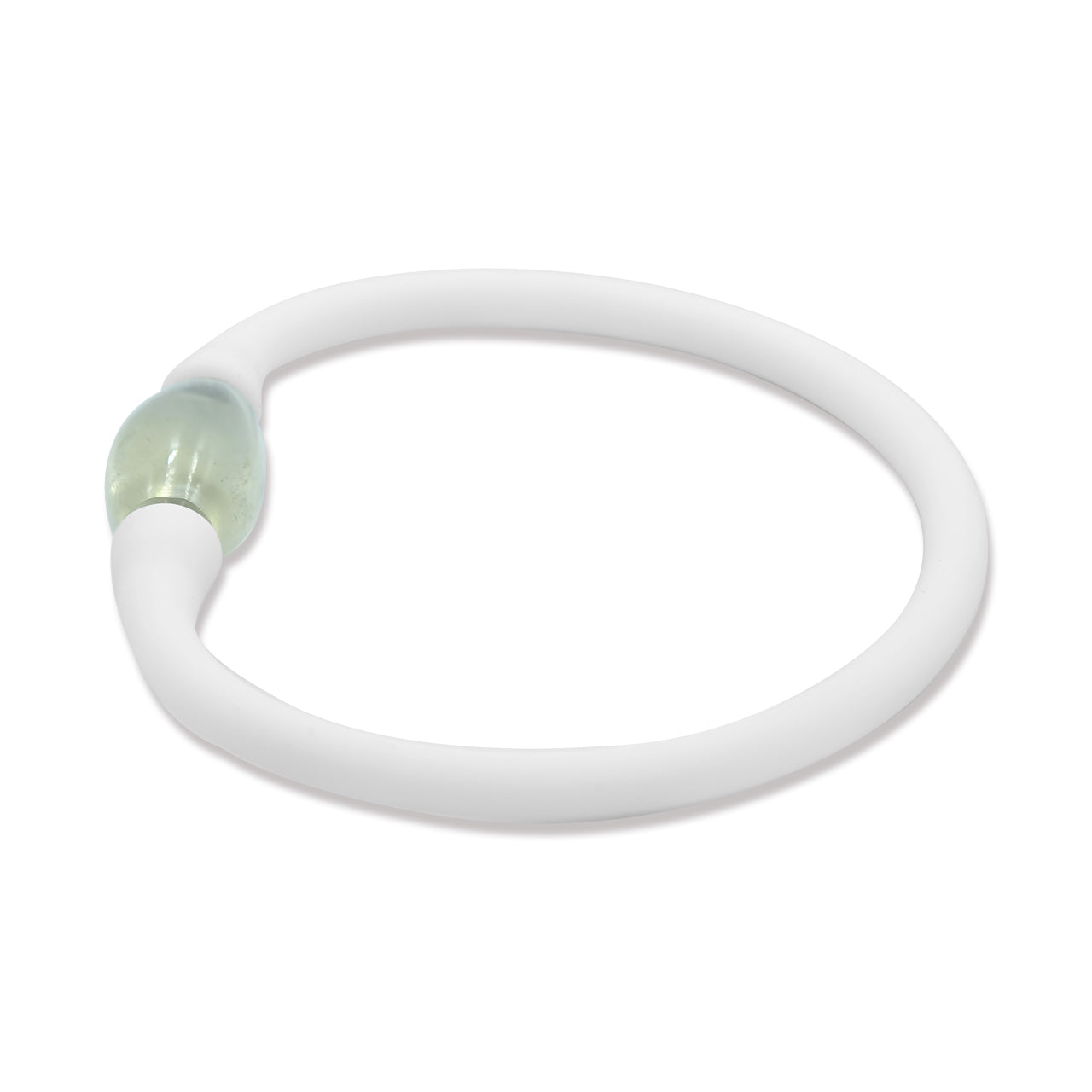 Starborn Libyan Desert Tektite Drum Bead on Silicone Bracelet