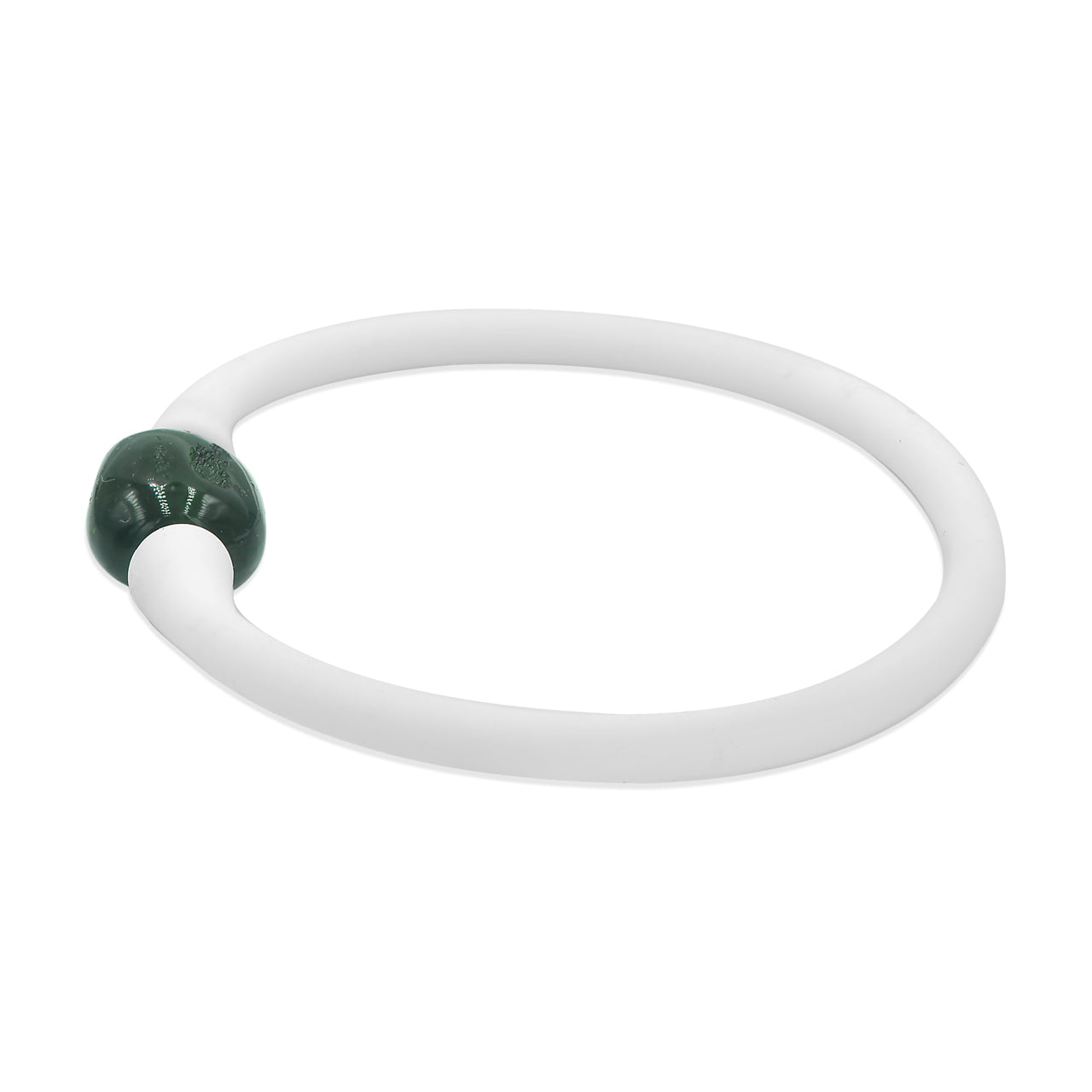 Starborn Moldavite Bead on Silicone Bracelet