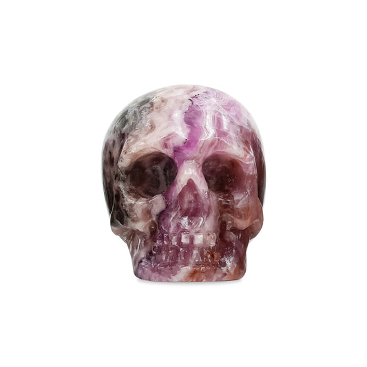 Starborn Hand Carved Pink Cobalto Calcite Skull Carving - 1 piece