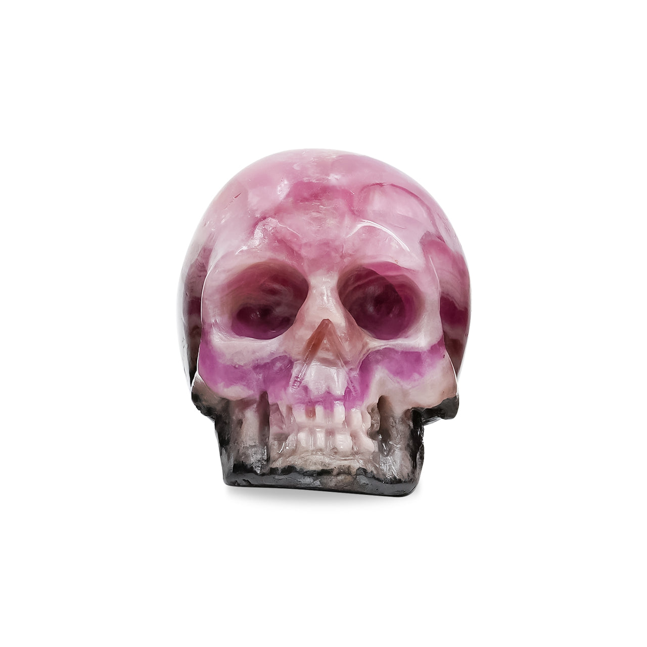 Starborn Hand Carved Pink Cobalto Calcite Skull Carving - 1 piece