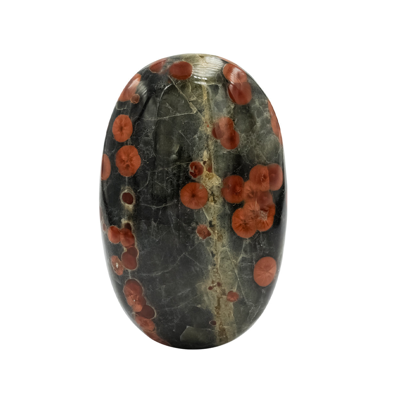 Starborn Red Planet Obsidian Polished Oval Palm Stone - 1 Piece