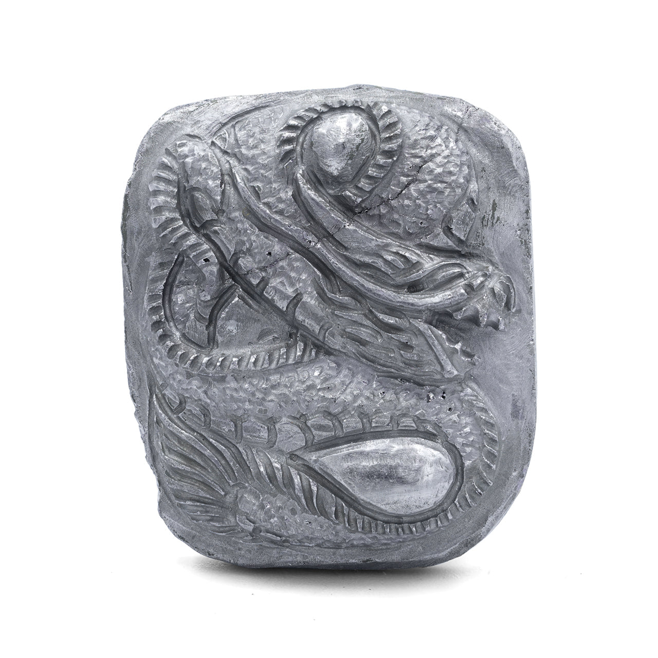 Starborn Silica Carved Dragon Cabochon 40-43mm Rectangle - 1 piece