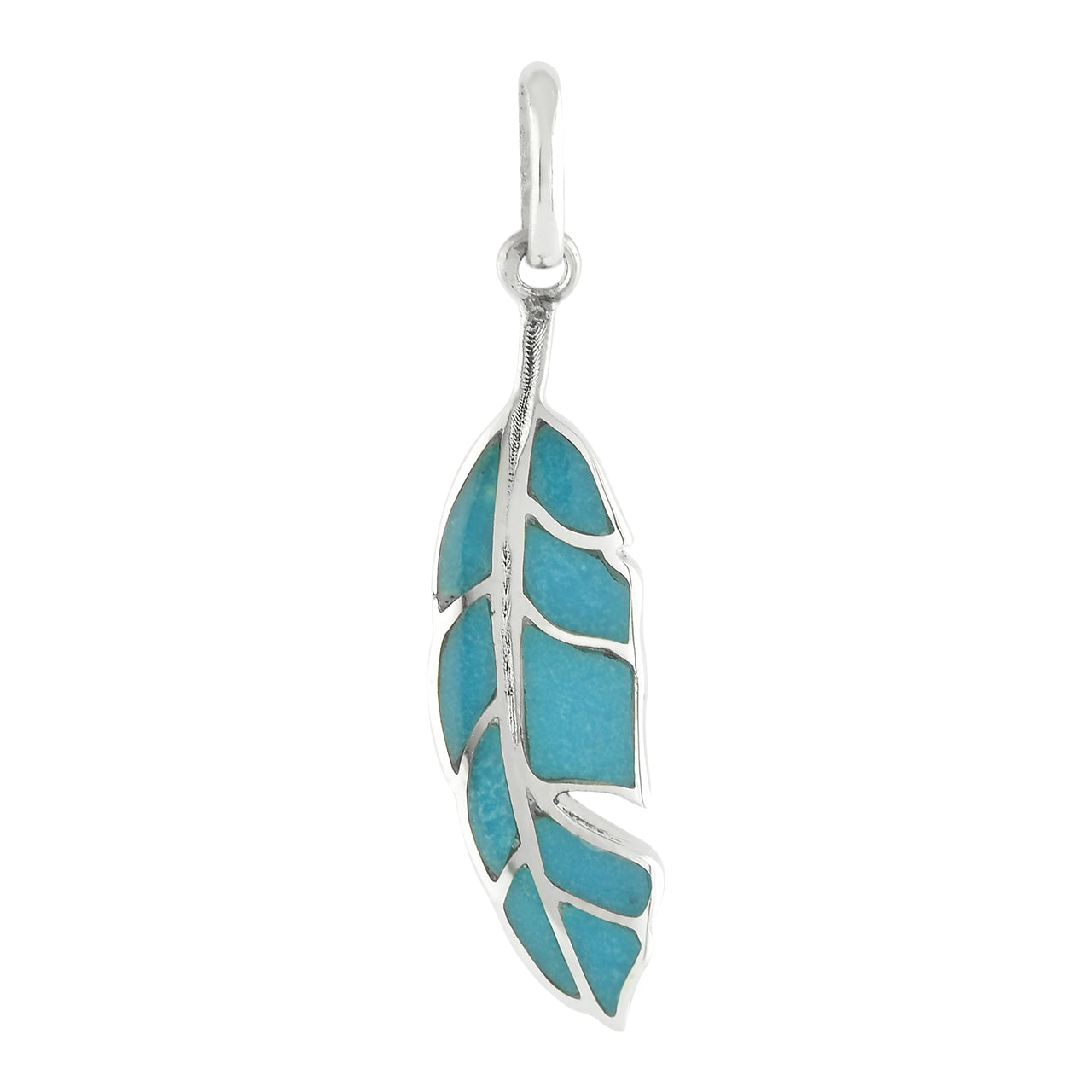 Starborn Feather Pendant with Beautiful Gemstones in Sterling Silver