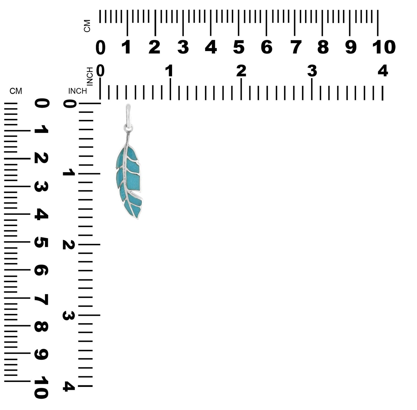 Starborn Feather Pendant with Beautiful Gemstones in Sterling Silver