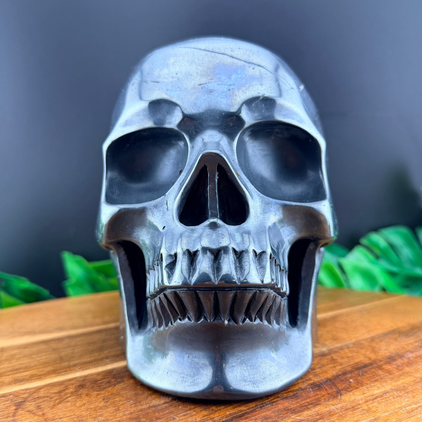 XL 7 inch Hematite Skull