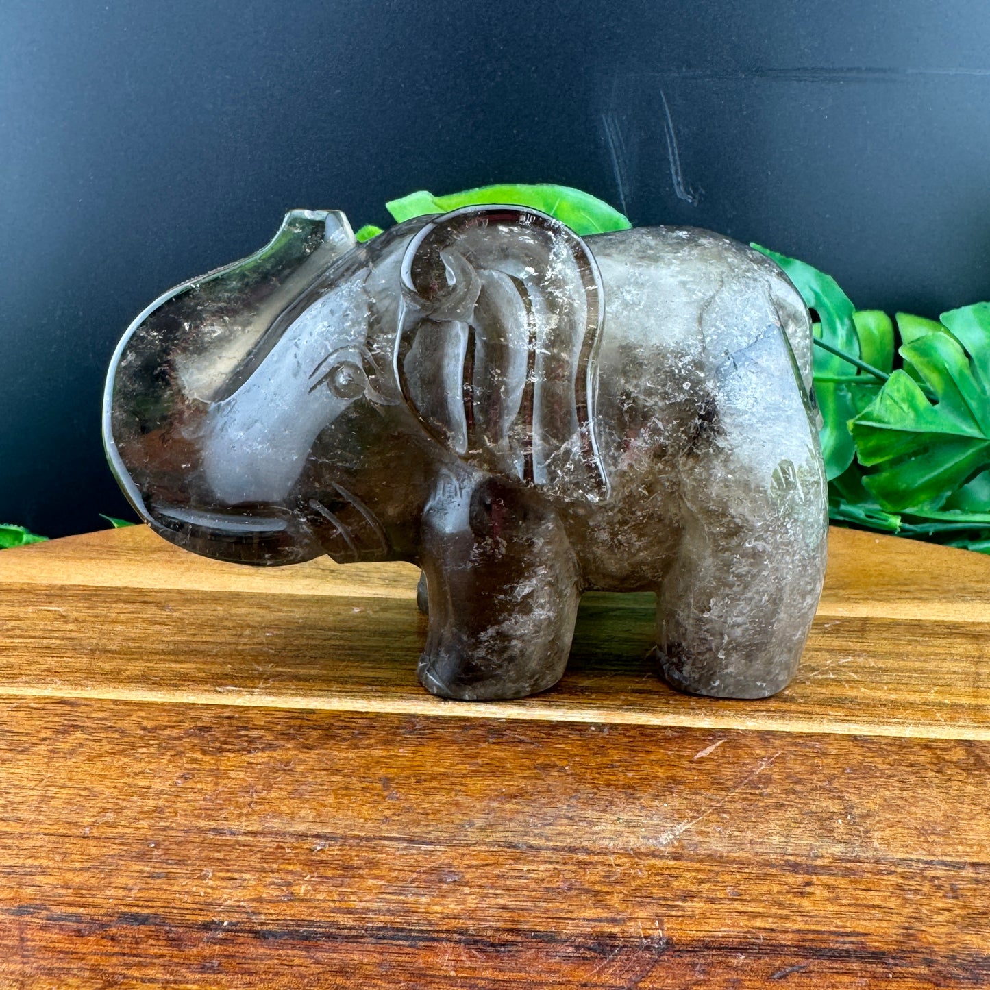 Smoky Quartz Elephant