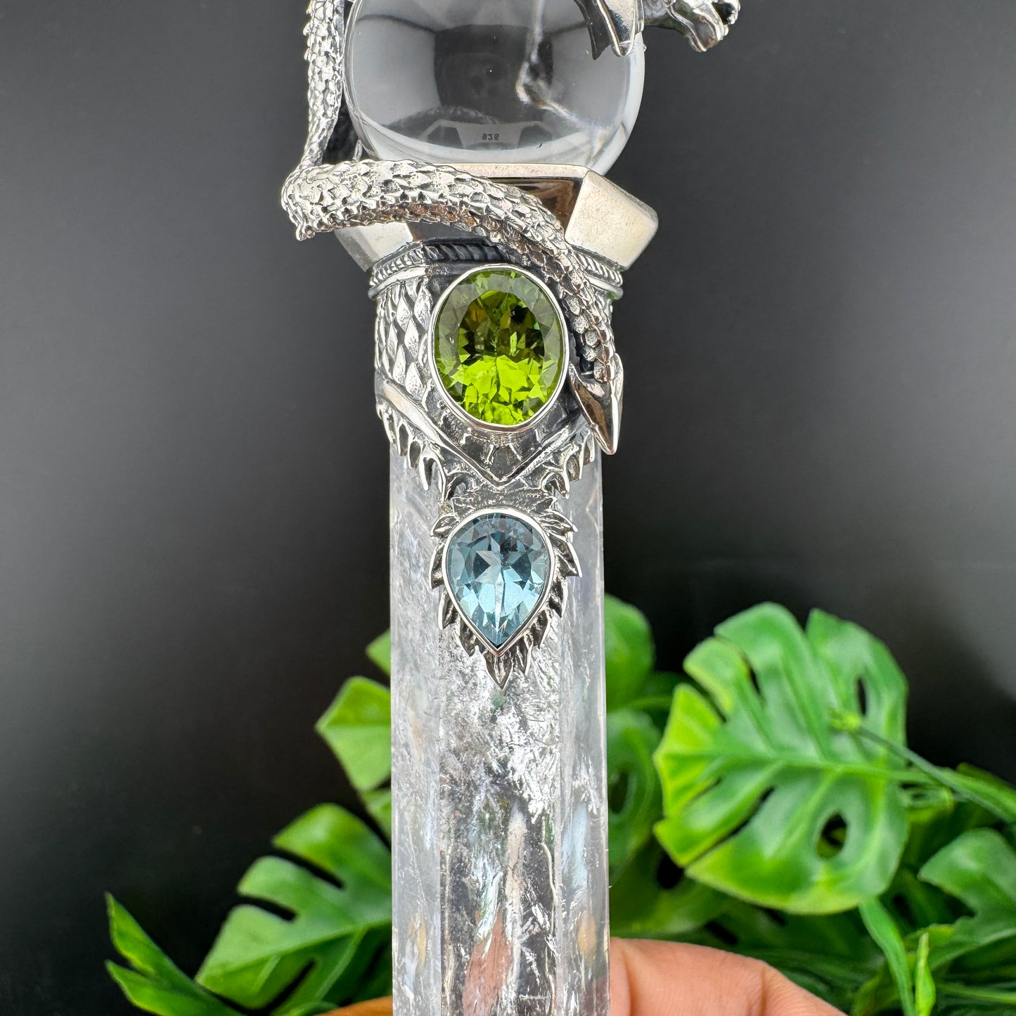 Gotland Clear Quartz and Chakra Guiding Rod