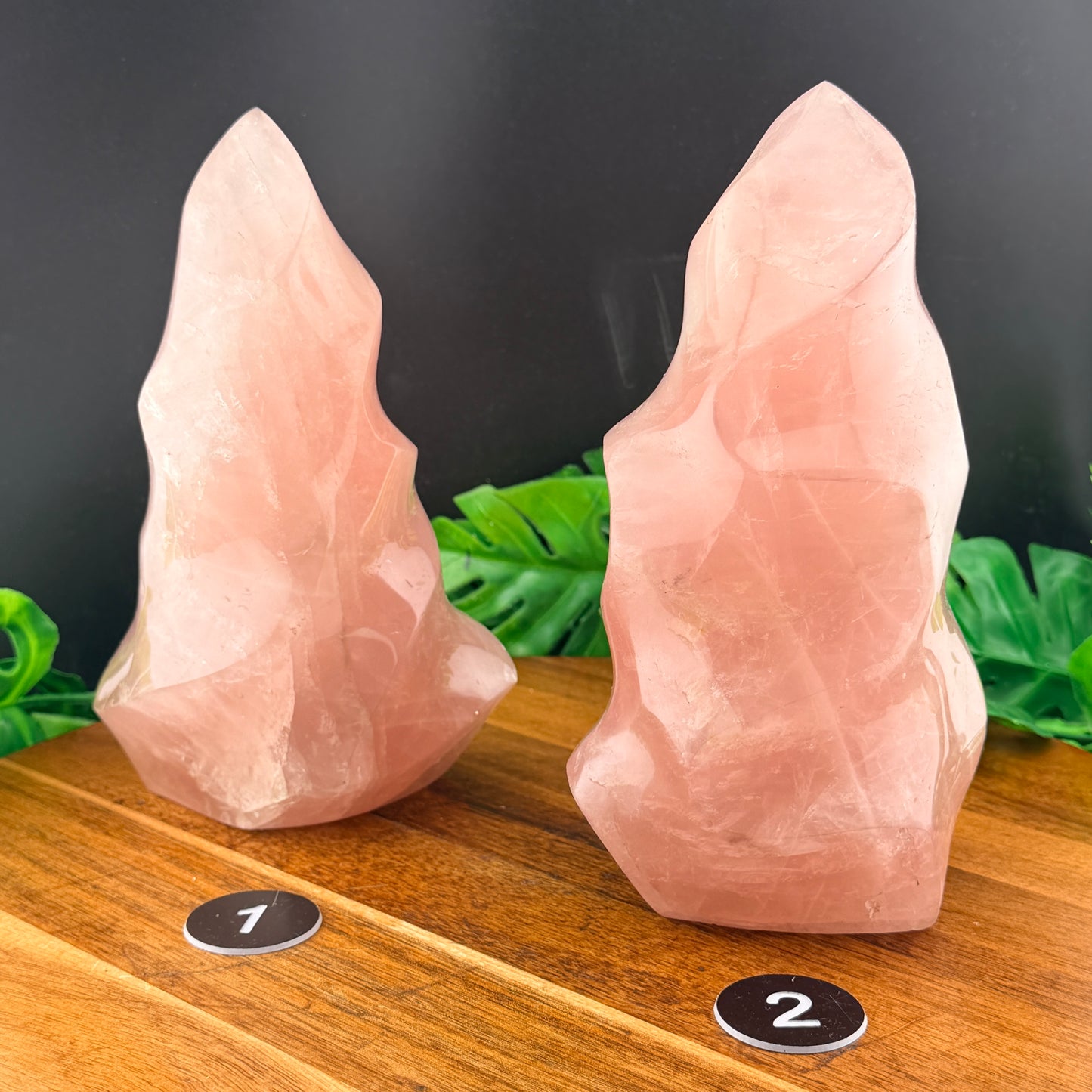 XL Rose Quartz Flame