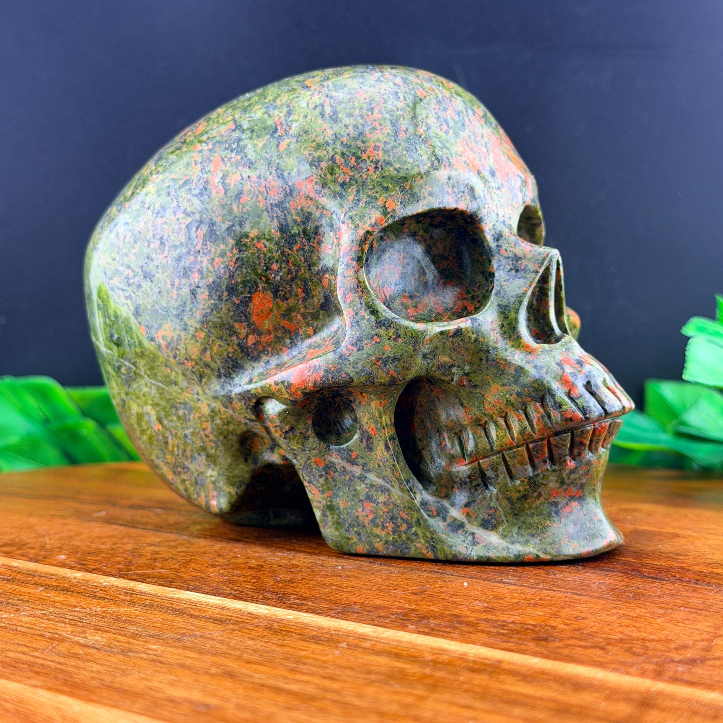 Unakite Skull