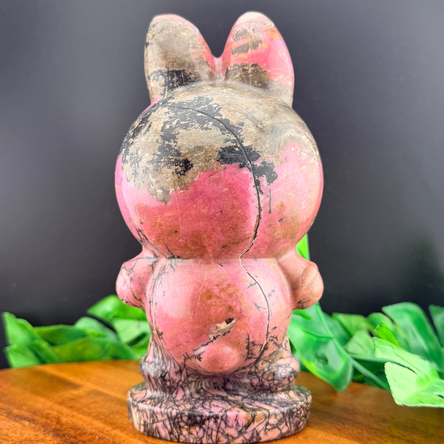 XL Pink Rhodonite Labubu