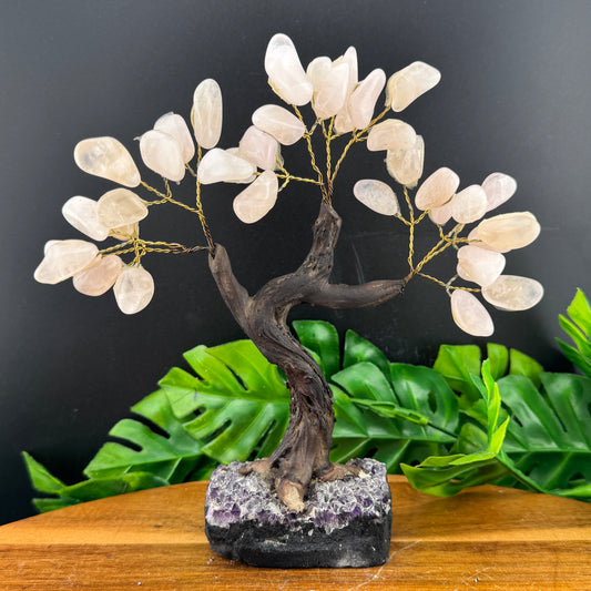 Rose Quartz Crystal Tree