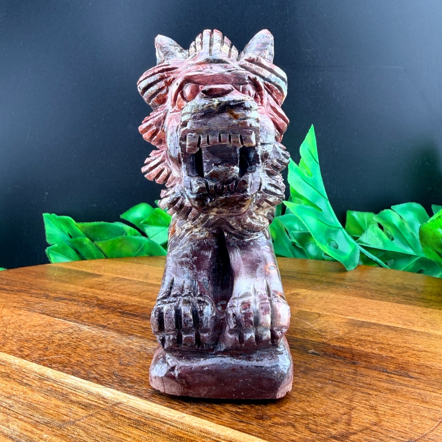 Red Mookaite Lion