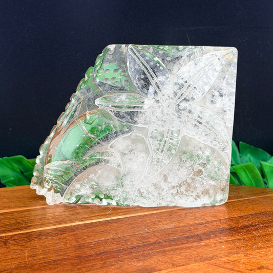 Clear Quartz Starfish & Dolphin Seascape