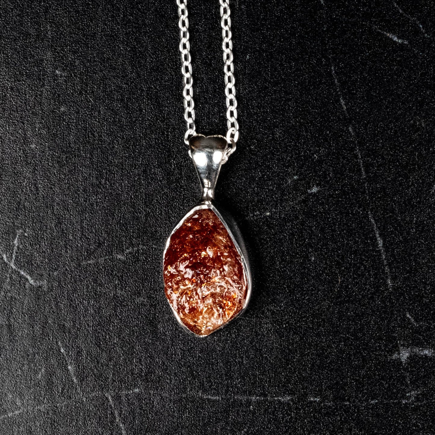 Sunstone Pendant + 18" Chain