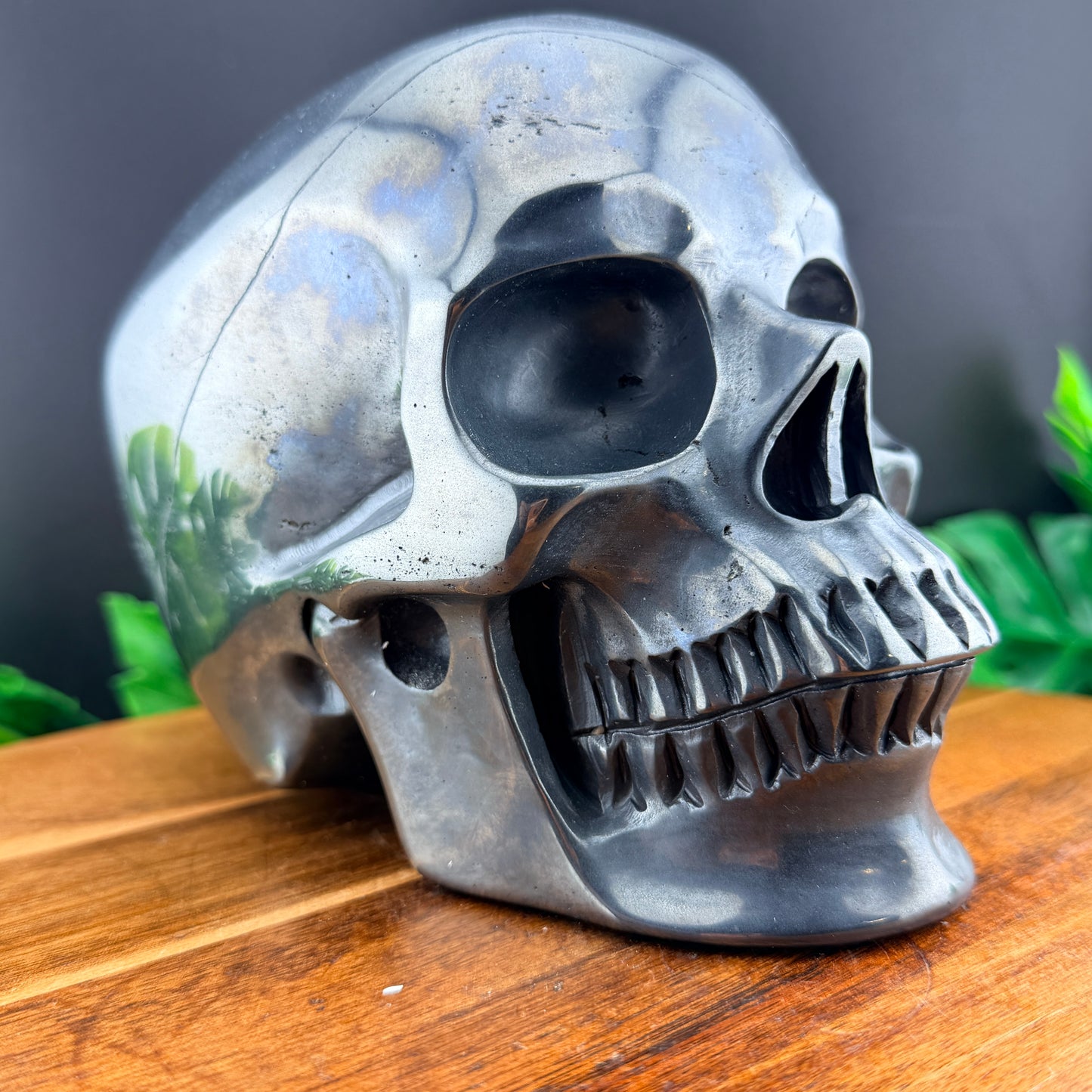 XL 7 inch Hematite Skull