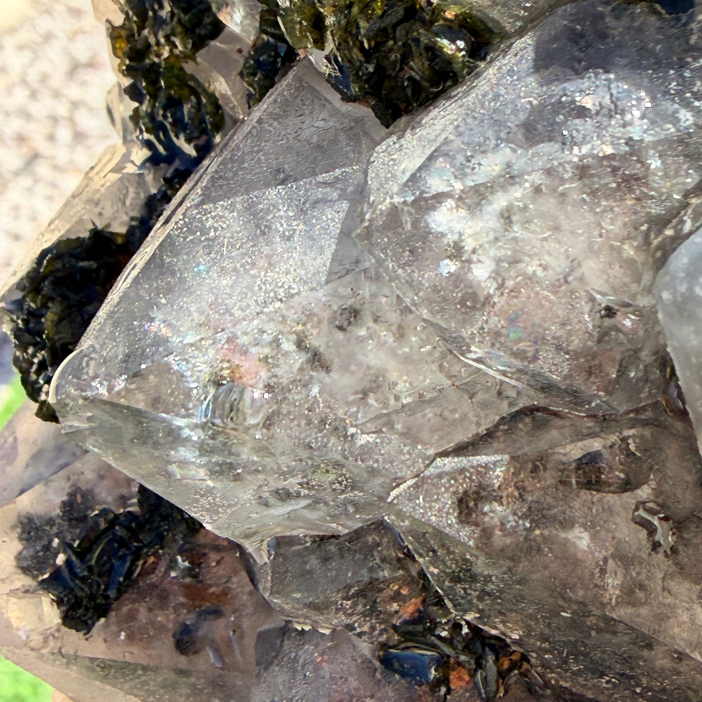 XL Chlorite in Quartz with Epidote Raw Specimen