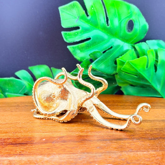Gold Octopus Tarot Card Holder
