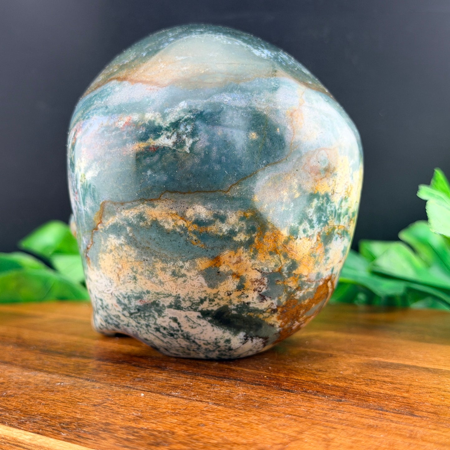 Ocean Jasper Skull