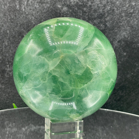 Gemmy Green Fluorite Sphere