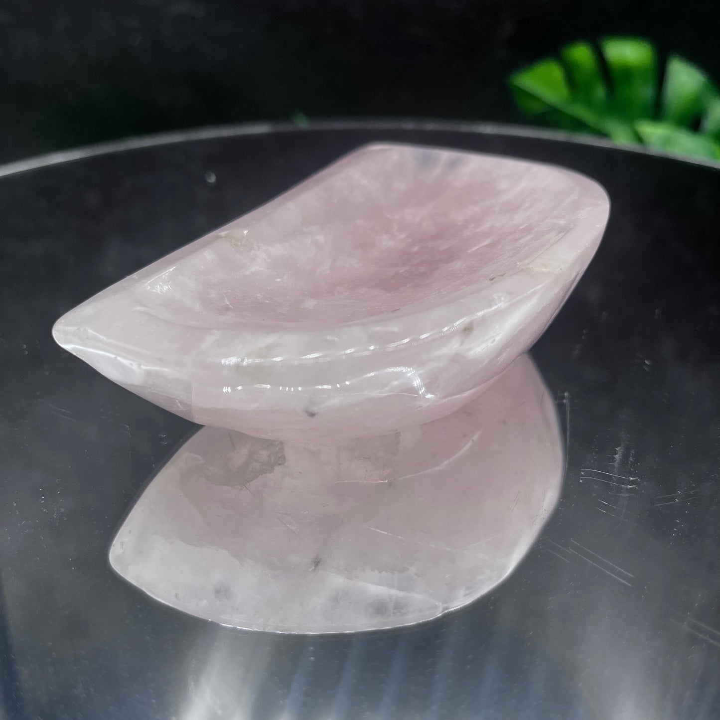 Rose Quartz Moon Bowl