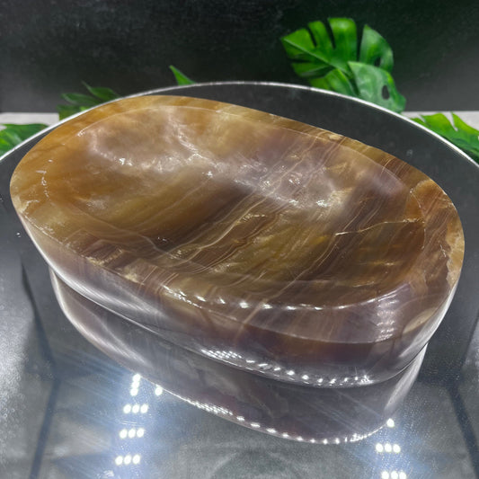 Large Honey Calcite Bowl