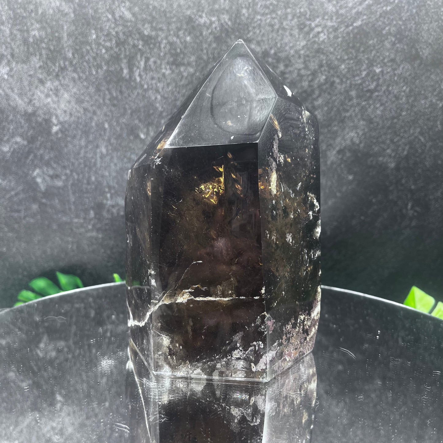 Chunky Smokey Quartz Tower