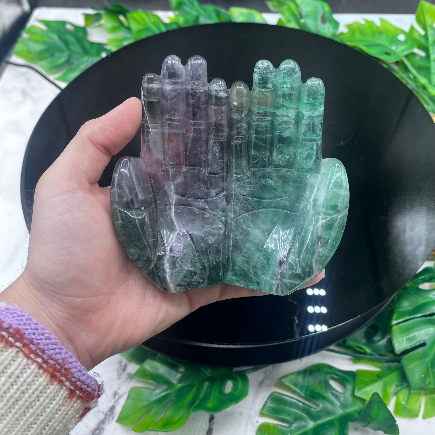 Fluorite Hand Carving