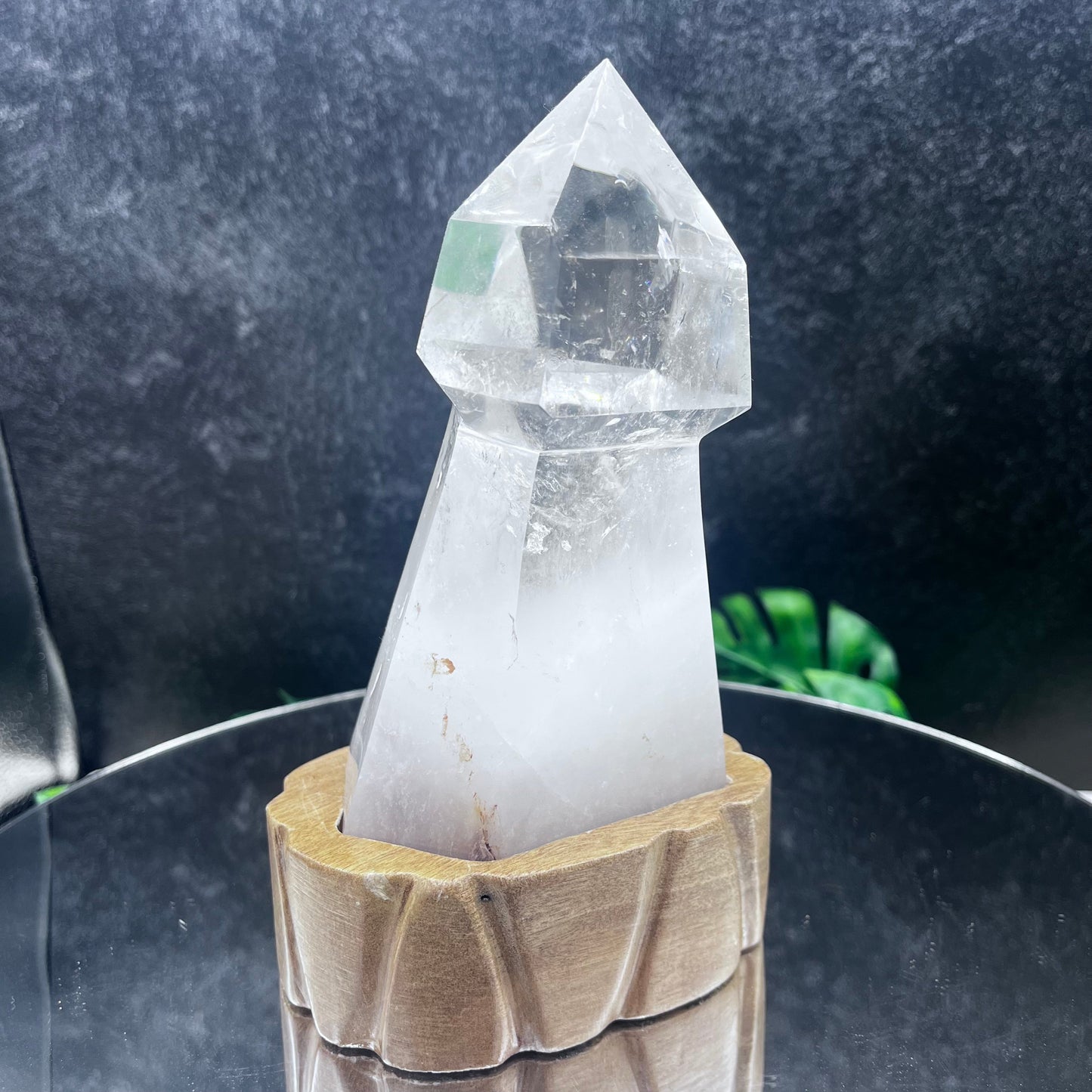 Clear Quartz Scepter-Cut Tower