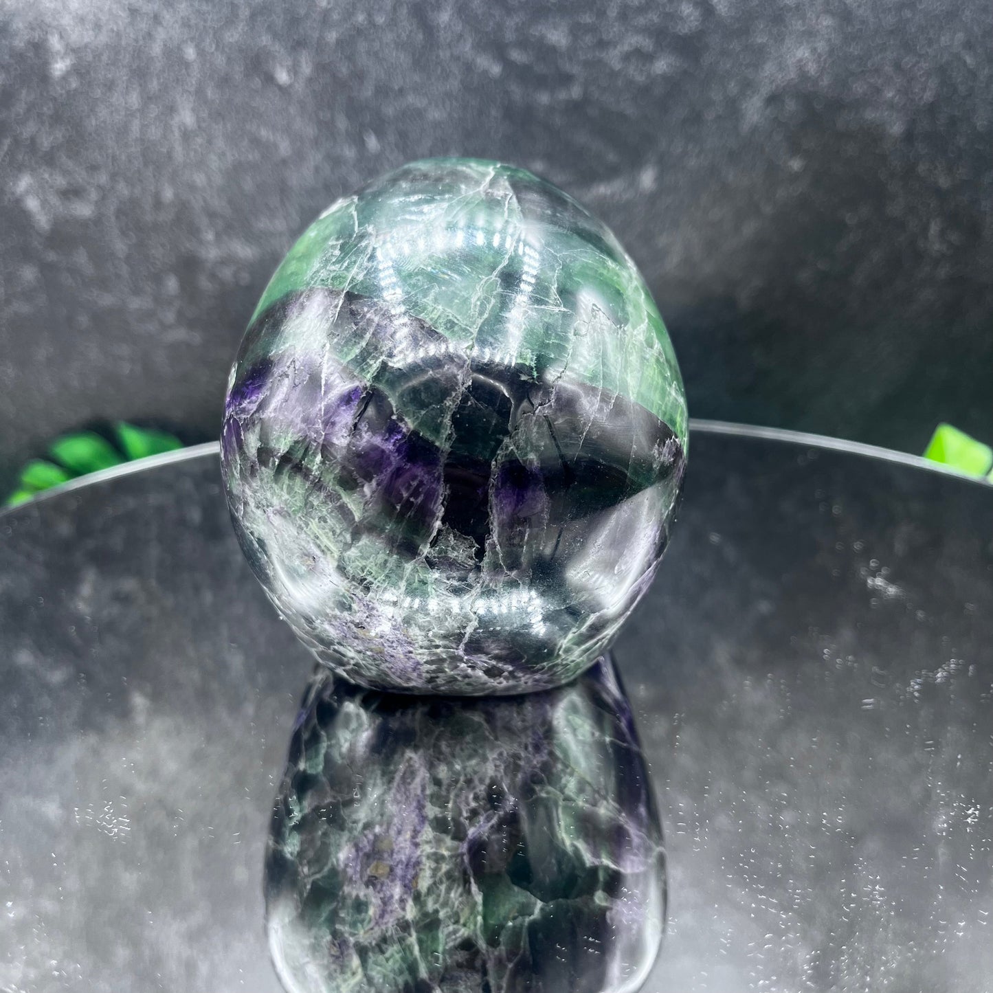 Green Fluorite Skull