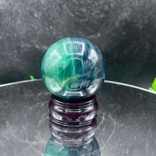 HQ Rainbow Fluorite Sphere