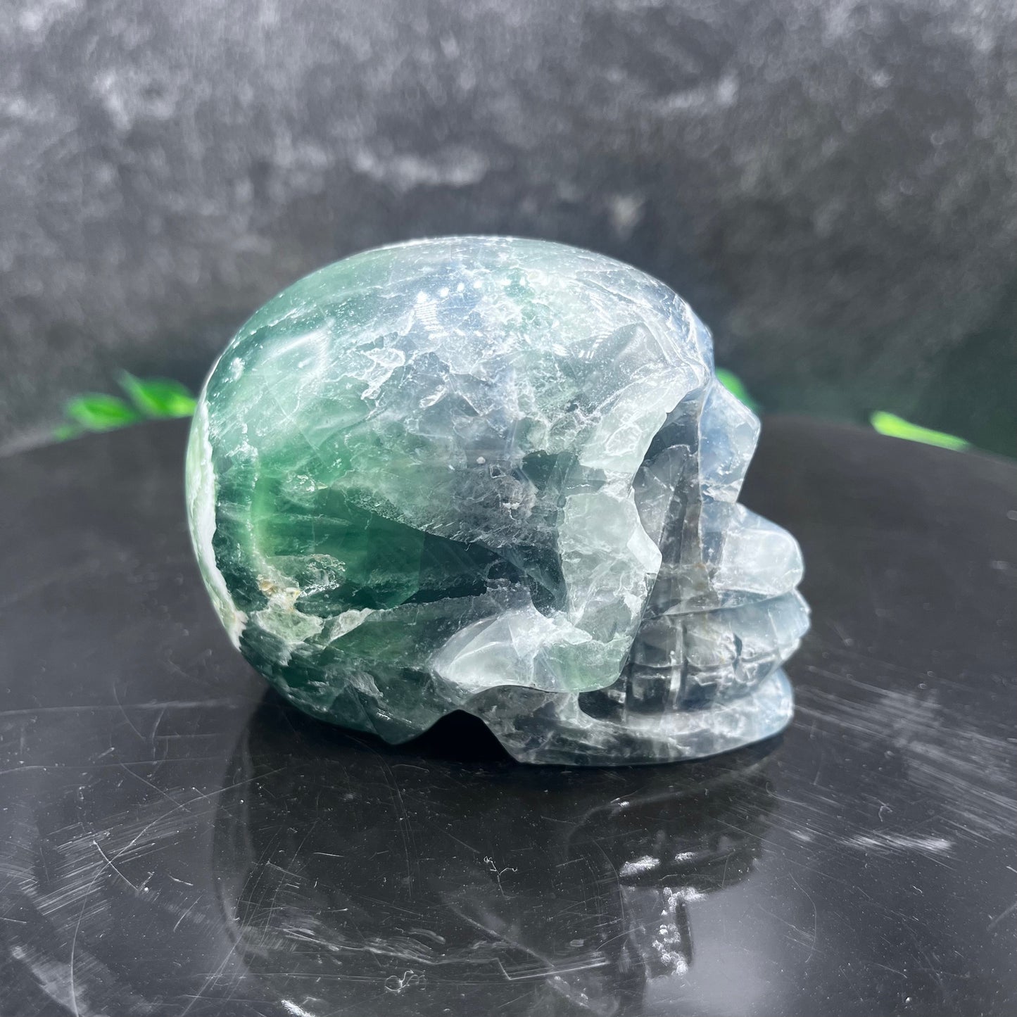 Funky Fluorite Skull