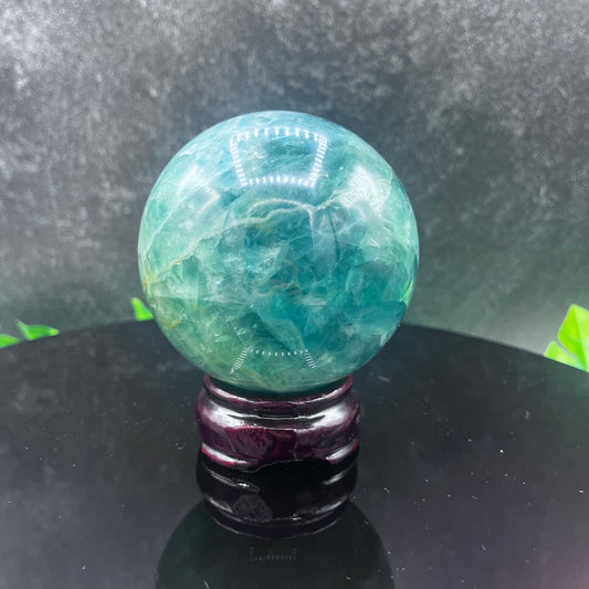 Green Fluorite Sphere