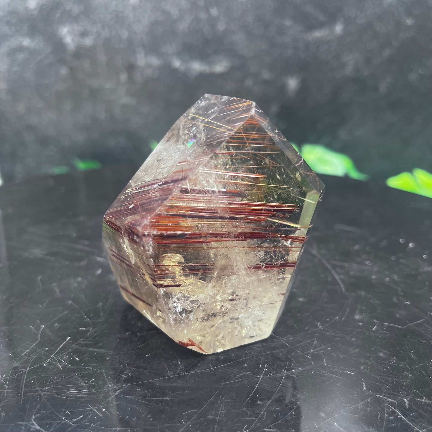 Red and Gold Rutile Freeform