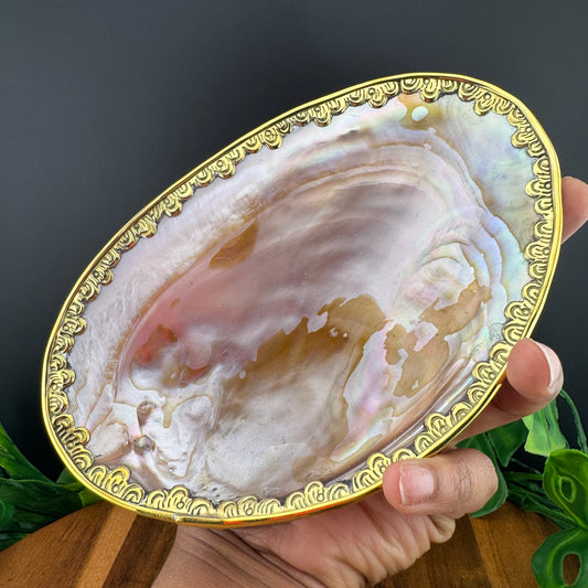 Mother of Pearl & Abalone Shell Ritual Dish