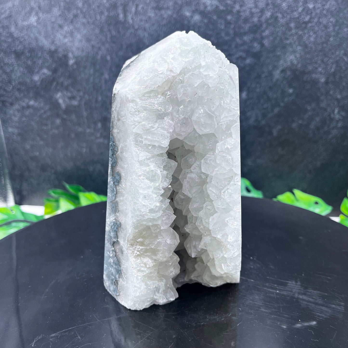 Moss Agate Druzy Tower