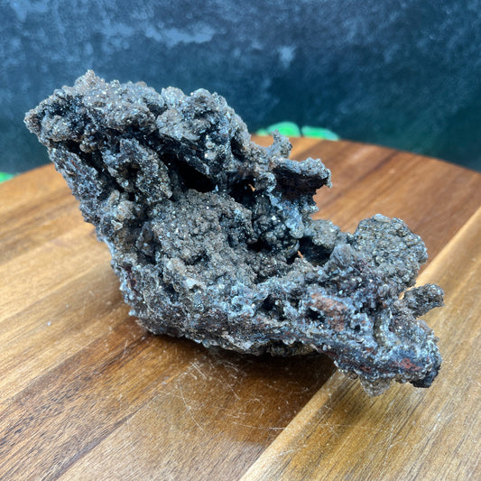 Black Calcite with Geothite