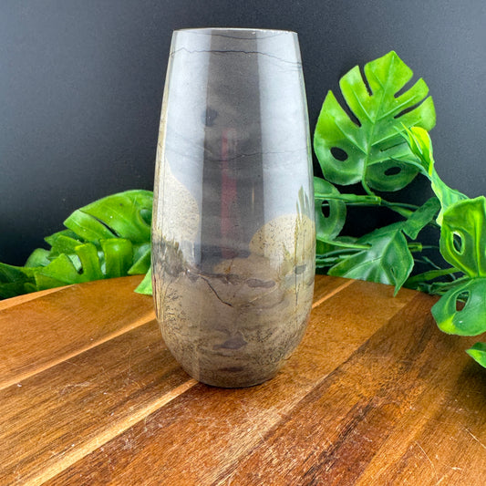 Grey Picture Jasper Small Vase