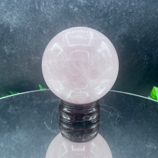 Light Pink Rose Quartz Sphere