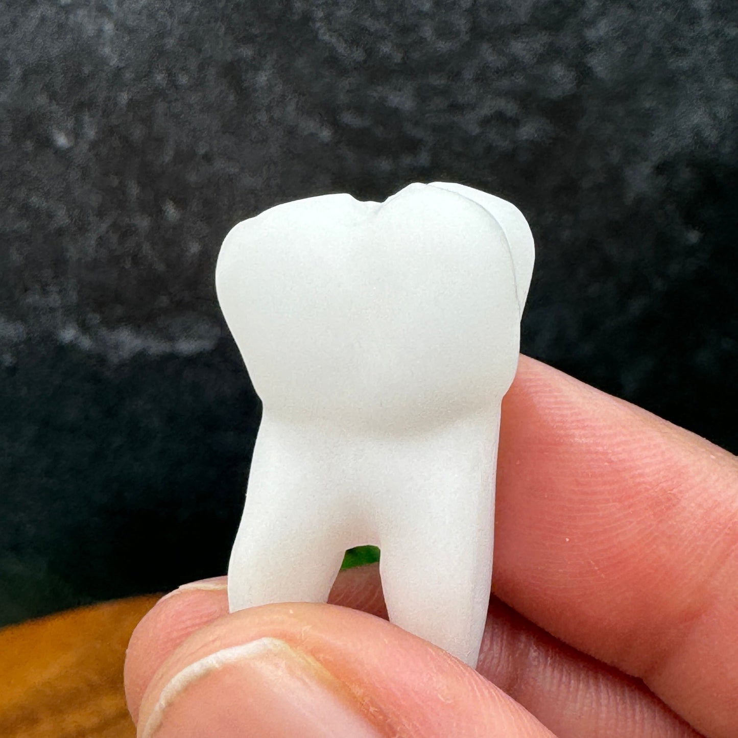 White Jade Tooth Carving
