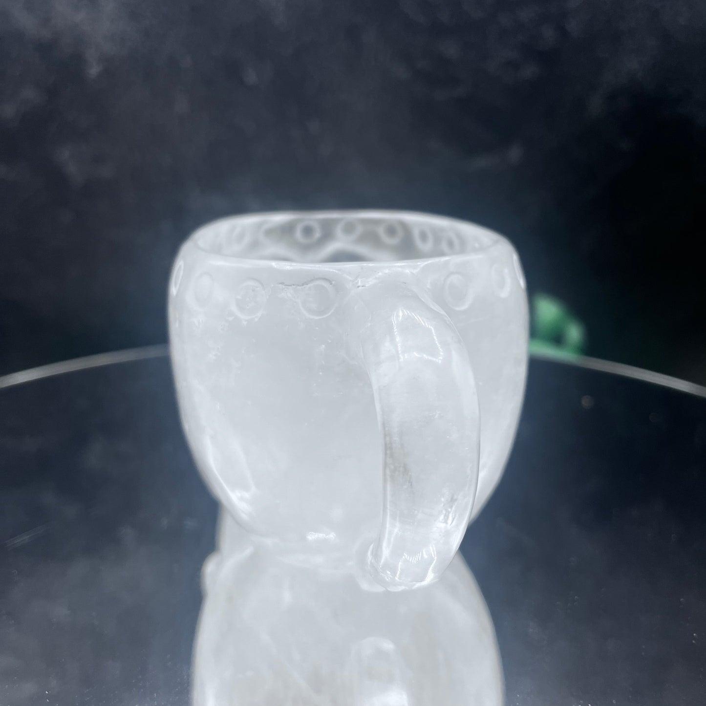 Clear Quartz Skull Cup