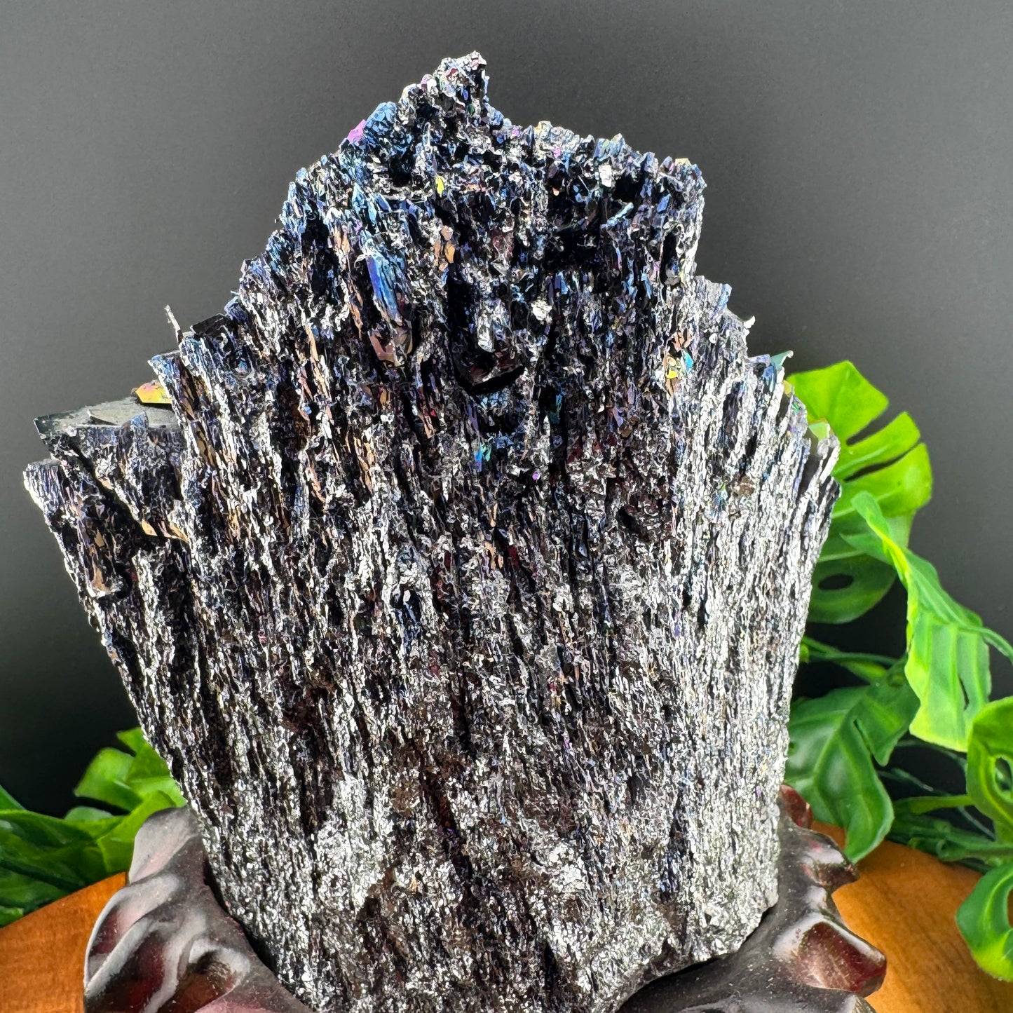 Unique “Bladed” Carborundum on Wood Stand