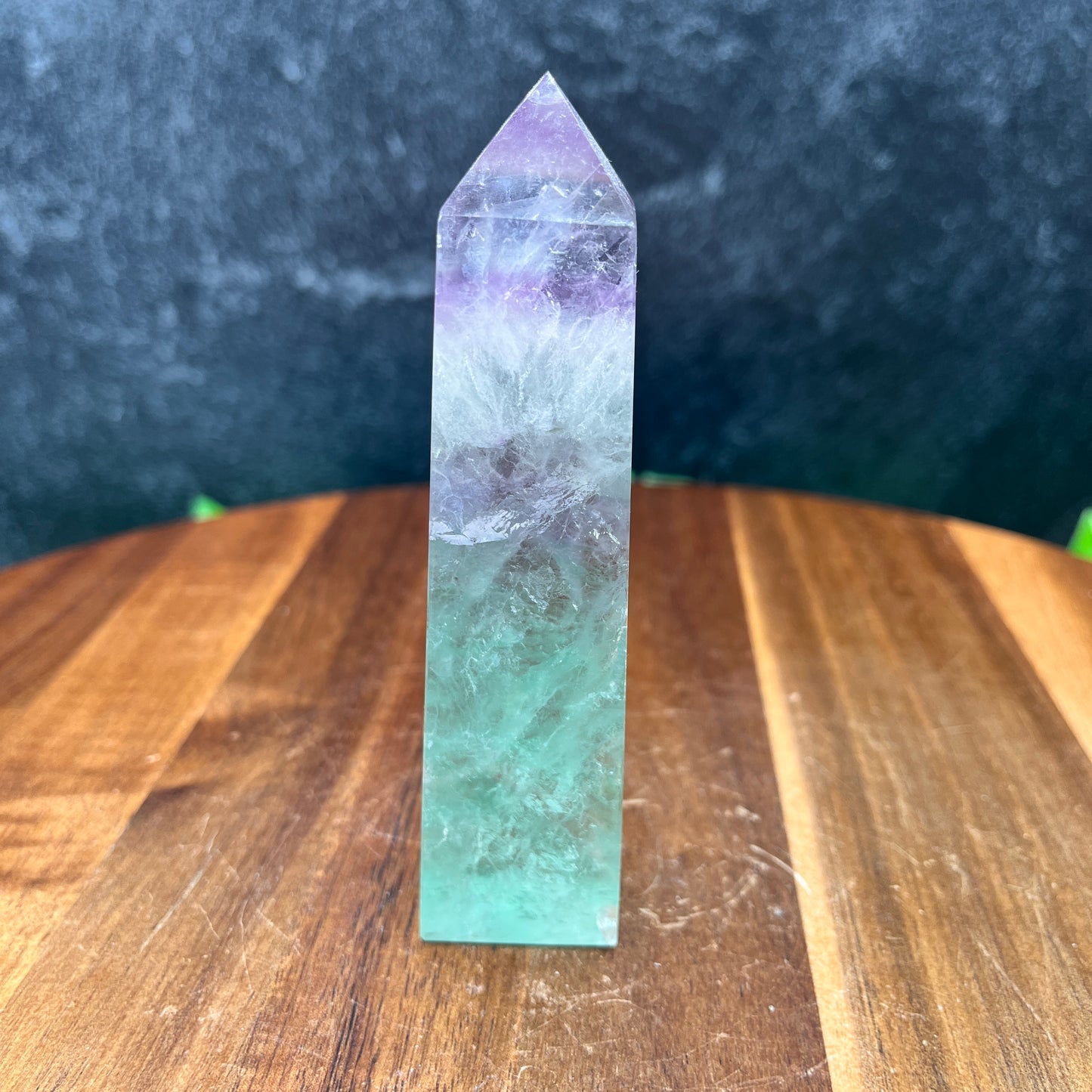 Rainbow Candy Fluorite 4 Sided Tower