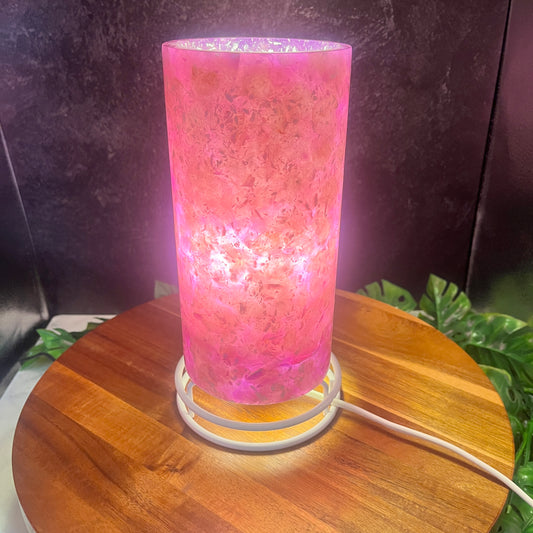 Purple Mother of Pearl Acrylic Lamp