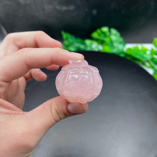 Mini Rose Quartz Pumpkins