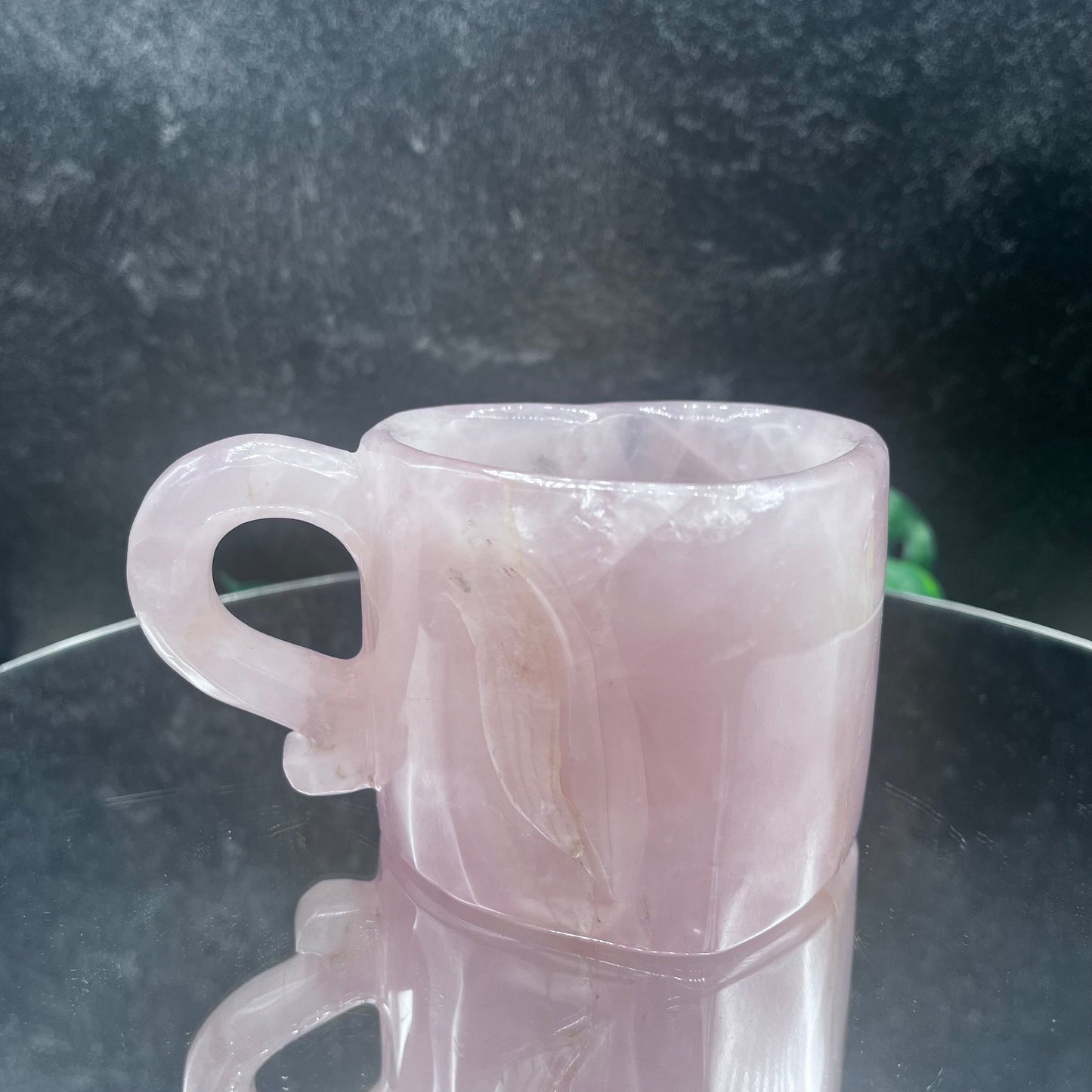 Rose Quartz Heart Cup