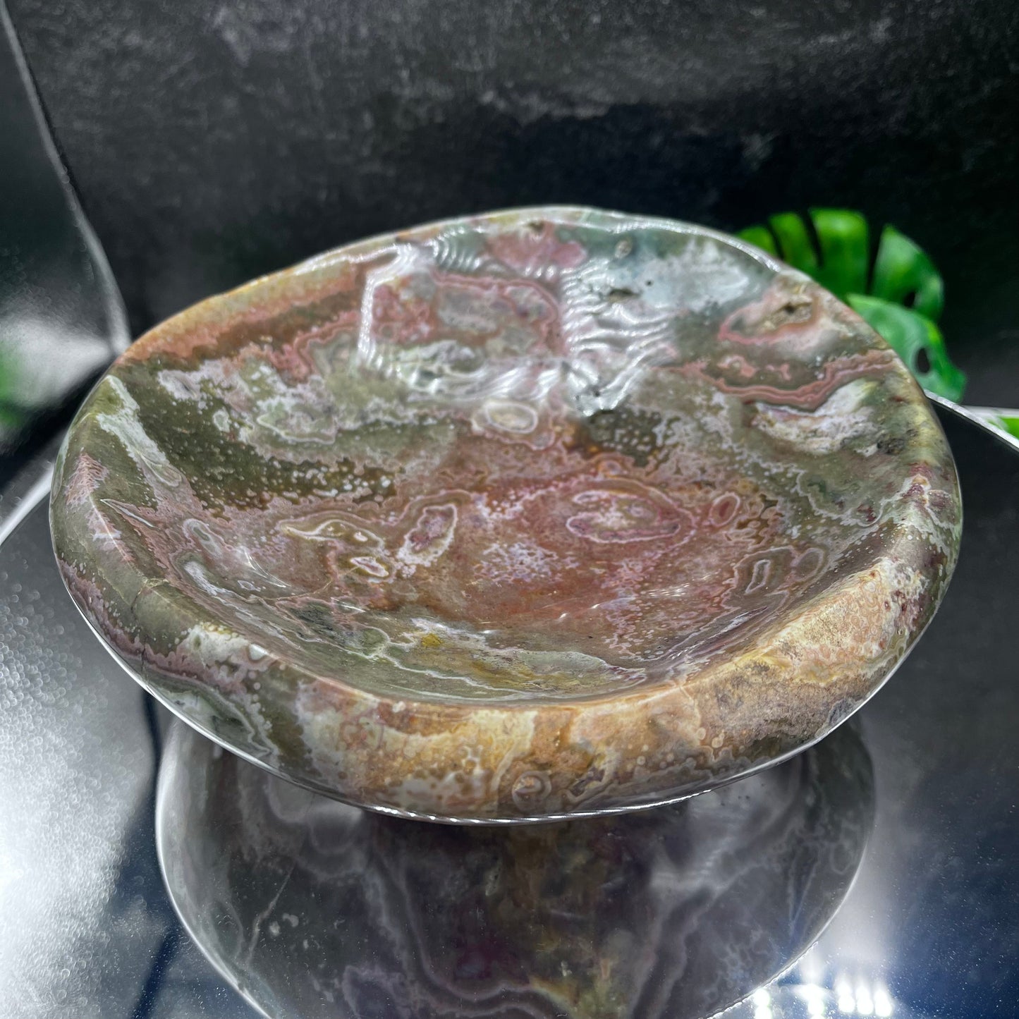 Round Ocean Jasper Bowl